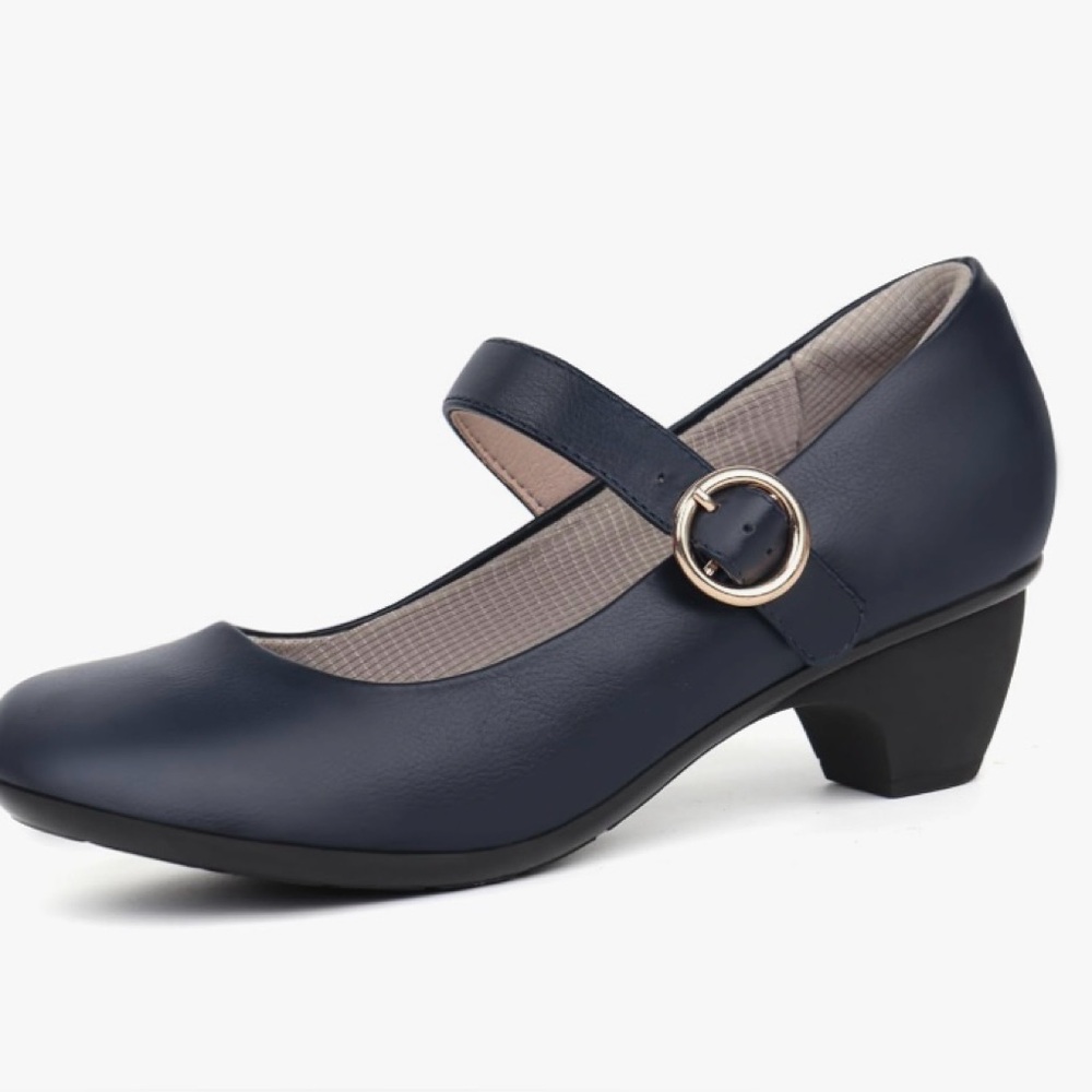 Navy Mary Jane Shoes Pumps